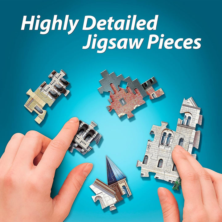 WREBBIT3D , Neuschwanstein Castle (890pc), 3D Puzzle, Ages 14+