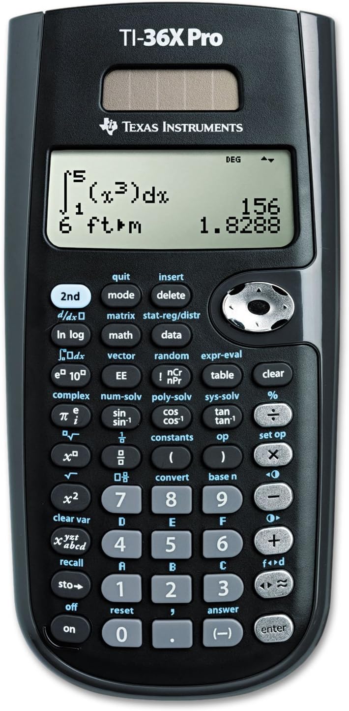 Texas Instruments TI36 x Pro Wissenschaftlicher Taschenrechner schwarz Taschenrechner – Taschenrechn
