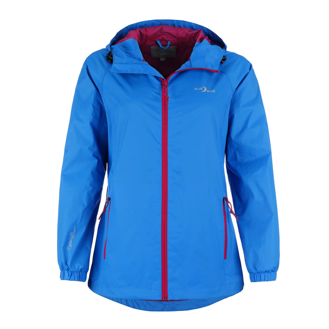 Blue Wave Damen Funktionsjacke Fabienne - Outdoor-Jacke Regenjacke Wander- und Fahrradjacke 38 azurb