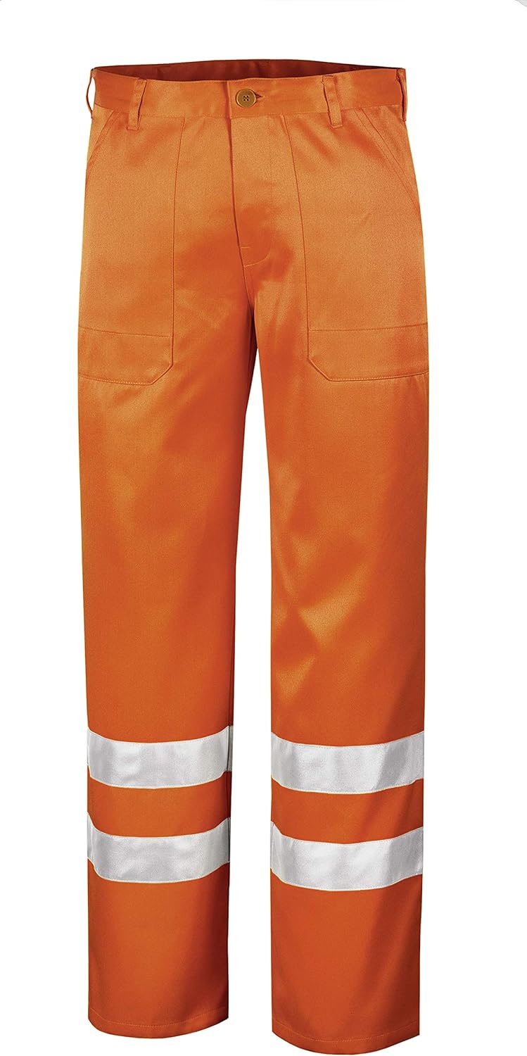 teXXor Warnschutz-Bundhose Quebec Arbeitshose mit Reflexstreifen, 28, orange, 4305 29 Orange, 29 Ora