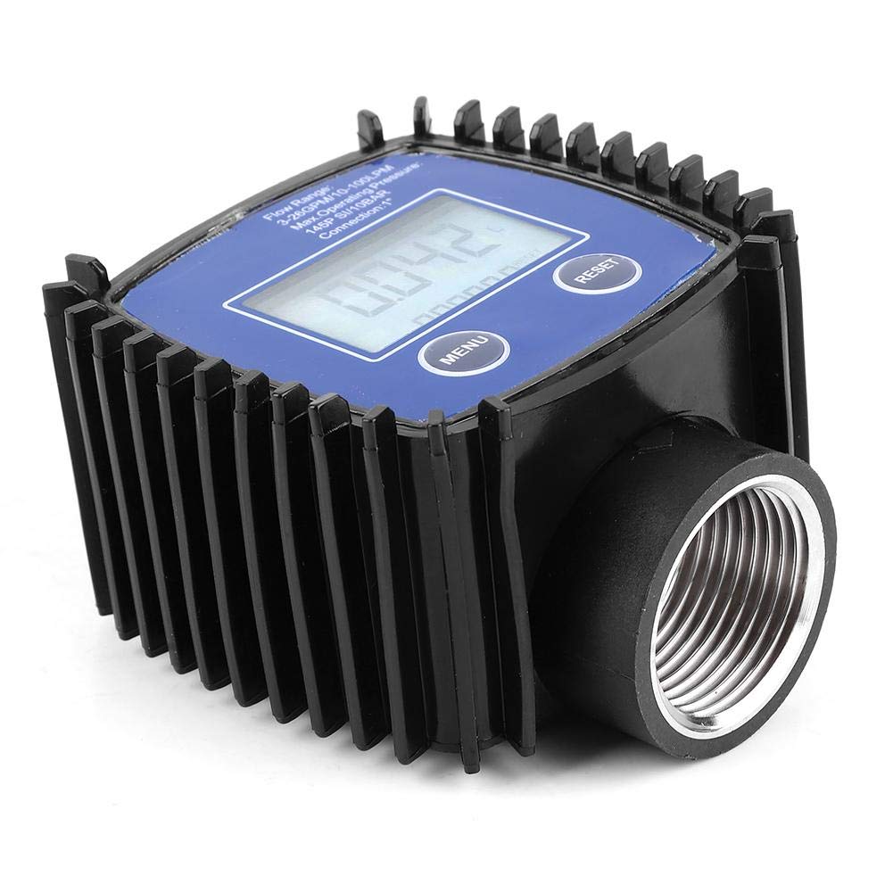Durchflussmesser,Flow Meter Digitalanzeige Hohe Genauigkeit Wasser Durchflussmesser 1 Zoll Innengewi