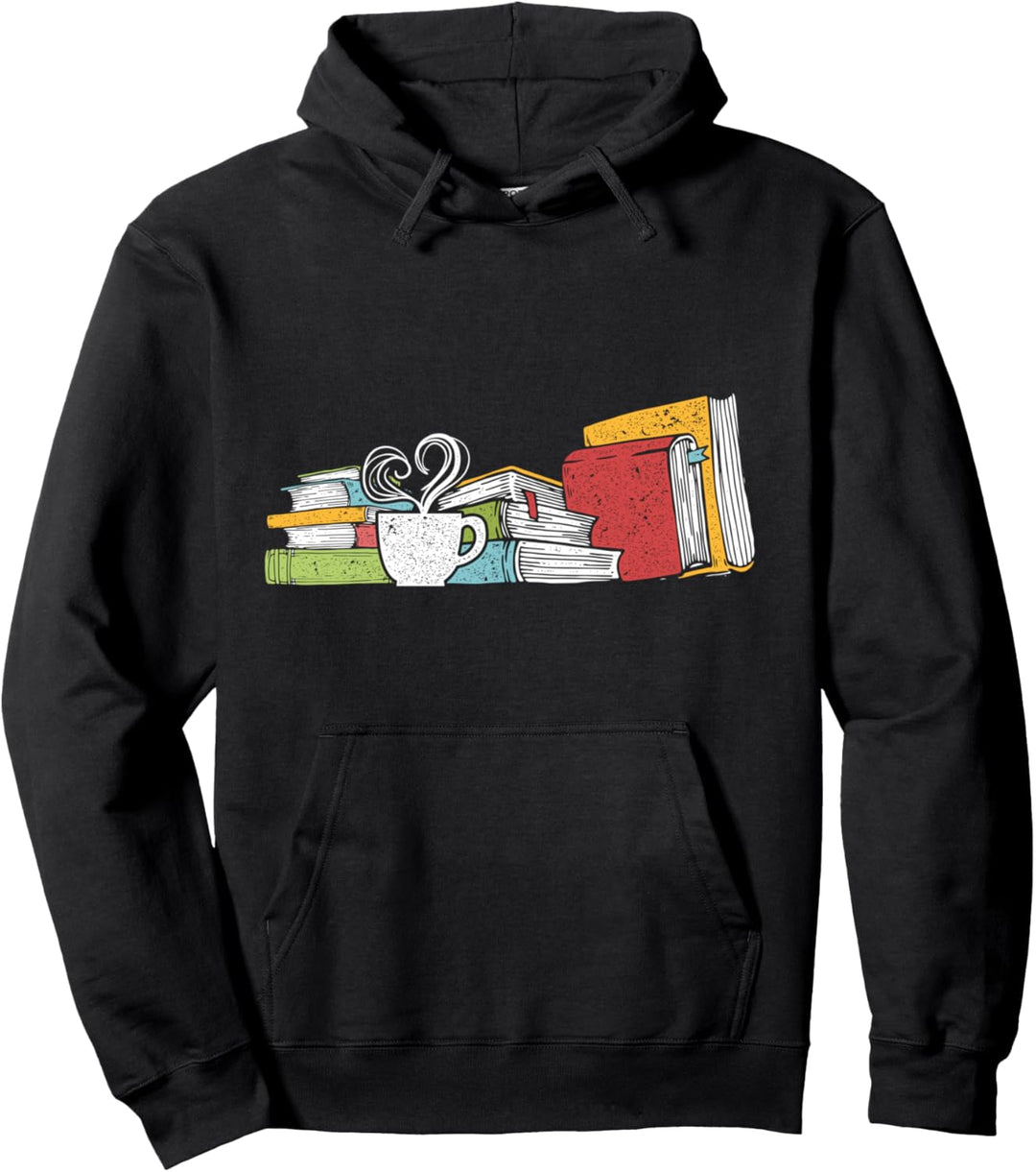 Tee und Buch lesen Pullover Hoodie