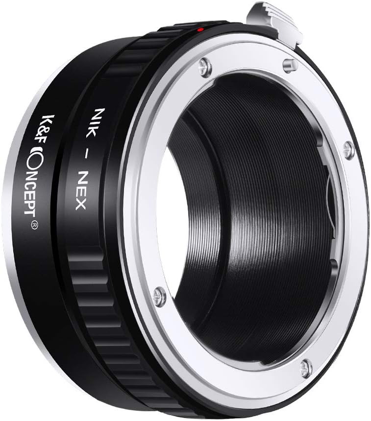 K&F Concept Nikon AI-NEX Objektivadapter,Adapter Ring,Sony NEX Adapter,Objektiv Adapterring für Niko