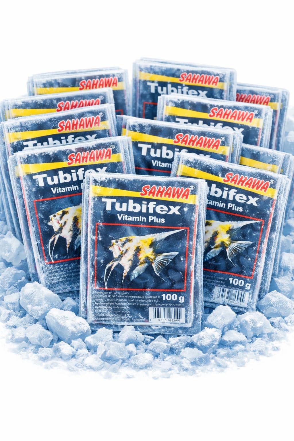 Fischfutter Frostfutter Tubifex 10x100g = 1kg = 1Pack