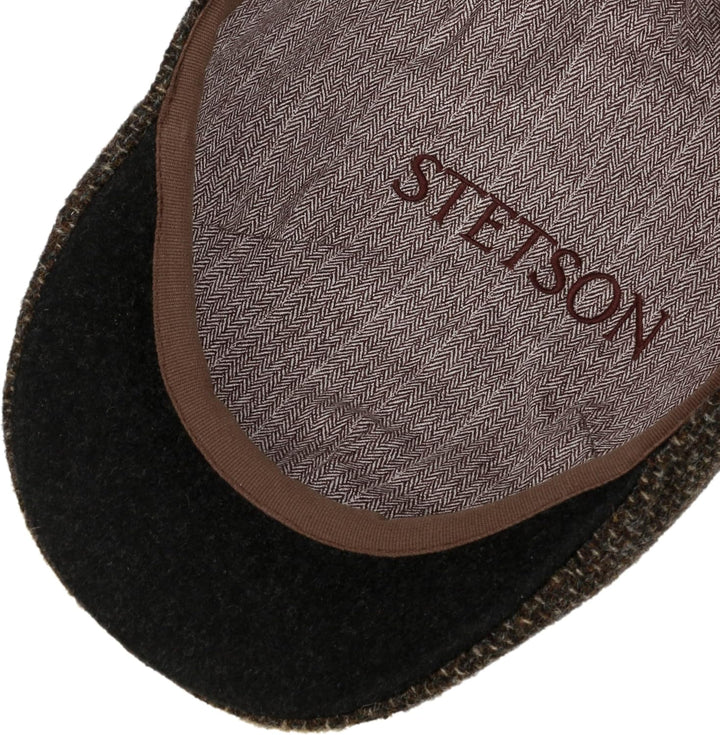 Stetson Texas Classic Wool Flatcap - Schiebermütze Herren - Herrenmütze mit Baumwollfutter - Schirmm
