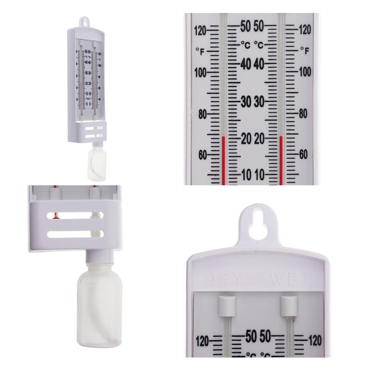 Brannan Maurer-Hygrometer, Nass- und Trocken-Glühbirne – C&F