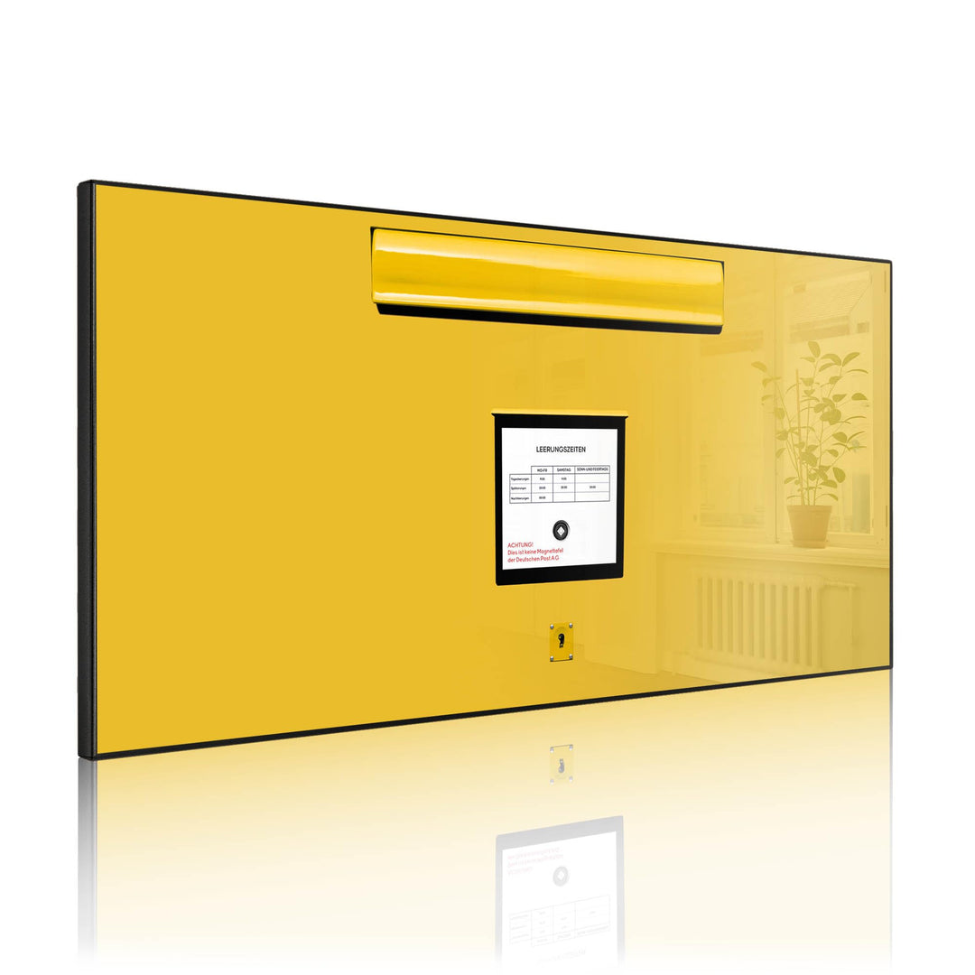 banjado Magnettafel schwarz 78 x 37cm / Magnetwand Metall/Magnetpinnwand als Memoboard/Pinnwand Magn