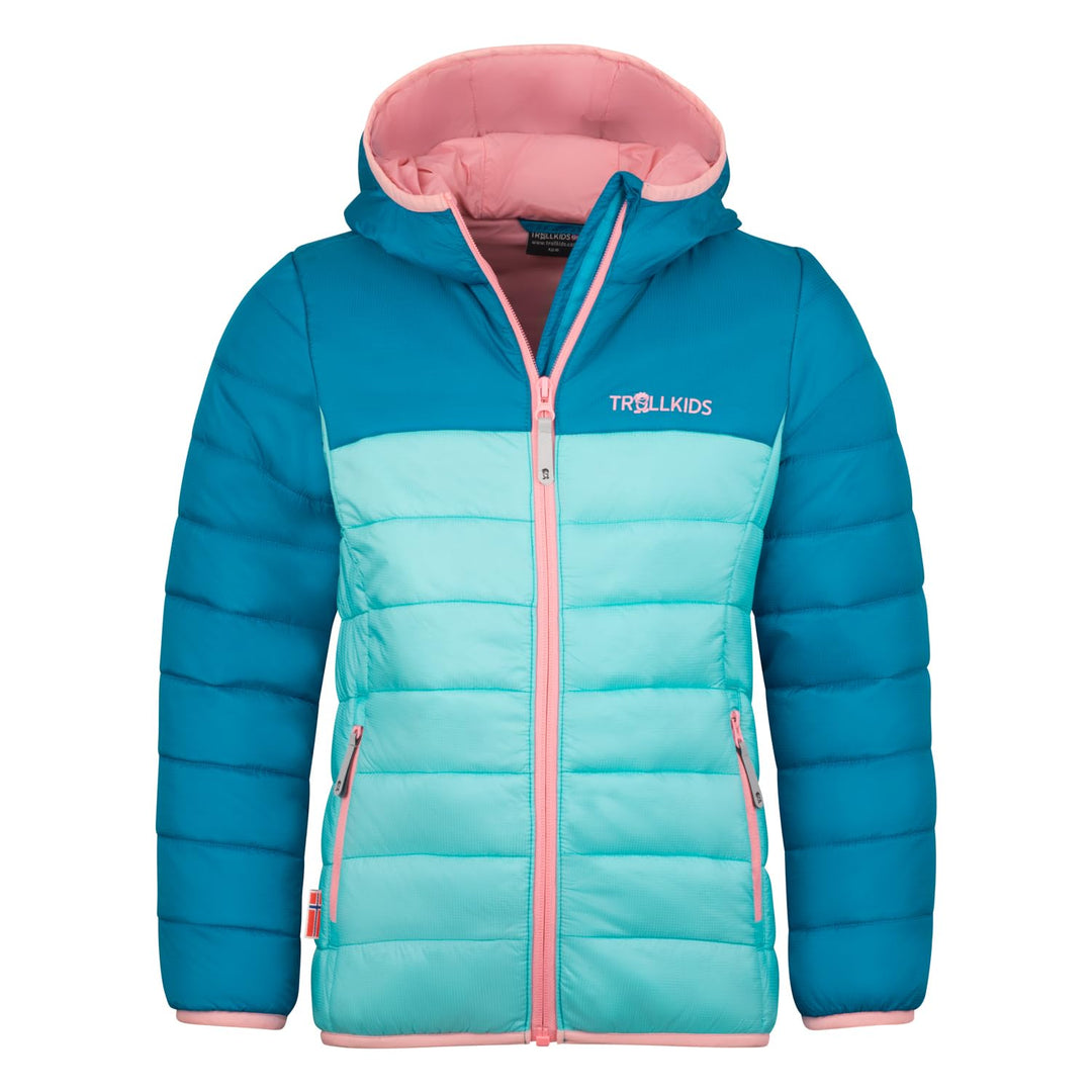 Trollkids Kids Eikefjord Jacket Aqua Haze 92, Aqua Haze 92
