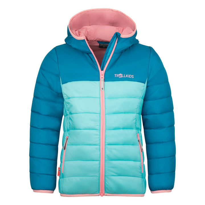 Trollkids Kids Eikefjord Jacket Aqua Haze 92, Aqua Haze 92