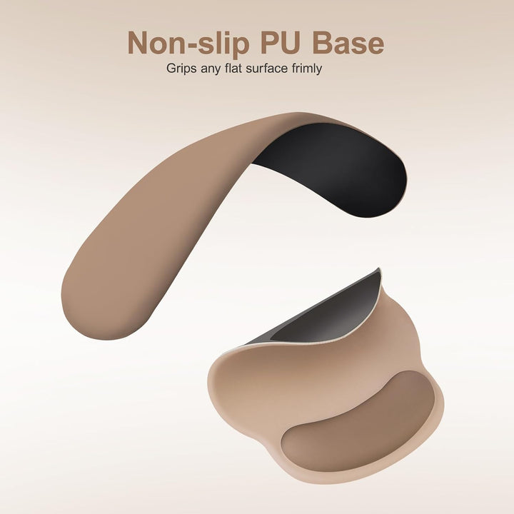 MOSISO Handgelenkstütze für Mauspad&amp;Tastatur Set, Ergonomisch Kreisförmig Mauspad&amp;Untersetzer rutsch
