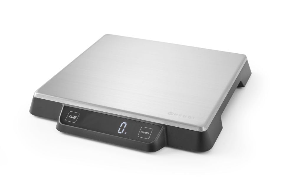 HENDI Digitale Küchenwaage, Haushaltwaage, für max 15kg, Präzision auf bis zu 1gr, mit eingebautem D
