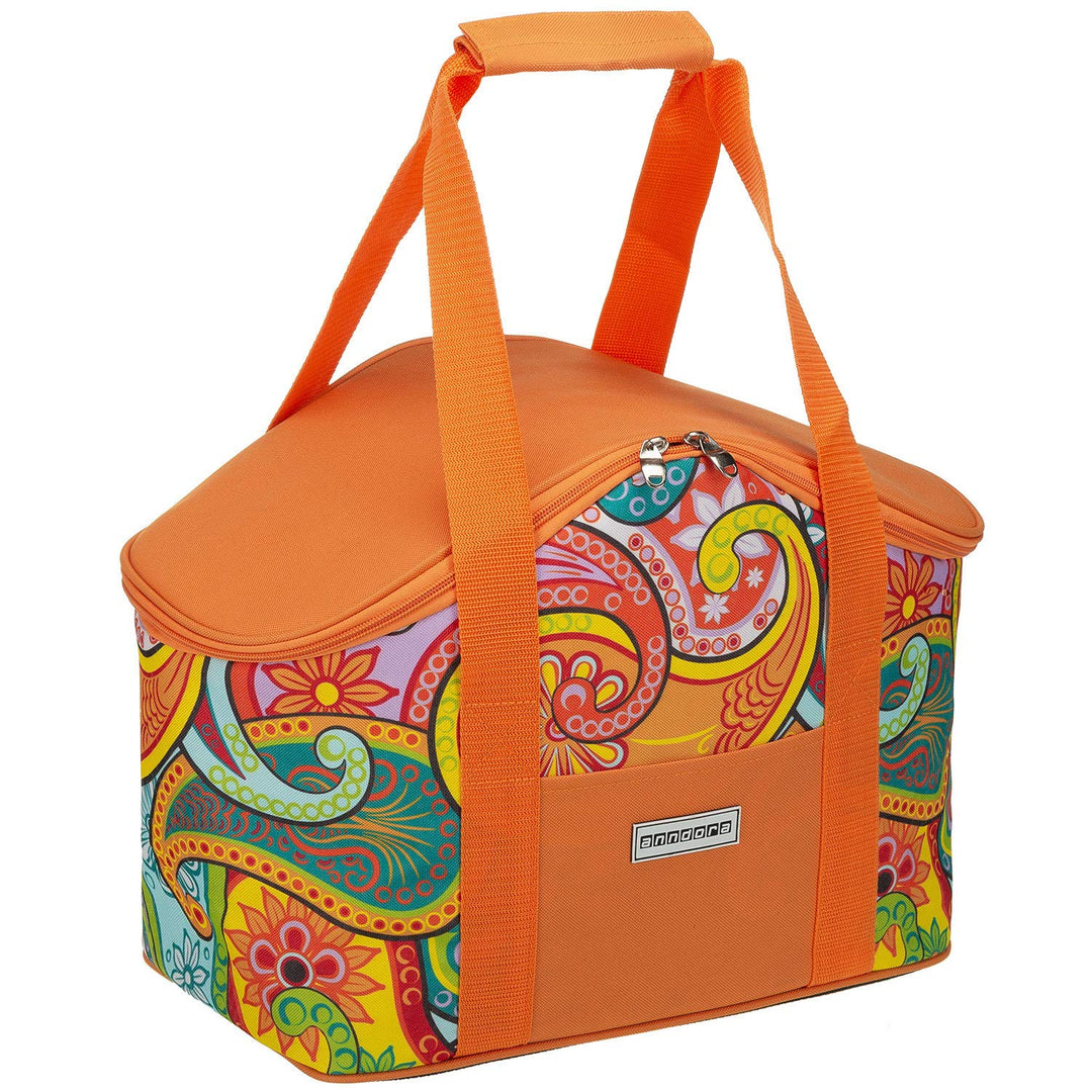 anndora Kühltasche 20 Liter - Farbwahl paisley orange, paisley orange