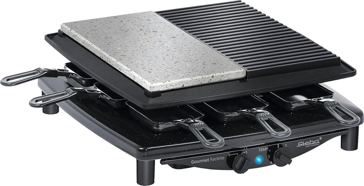 Steba RC 4 Plus Gourmet Raclette, Made in Germany, für 8 Personen, 1450 Watt