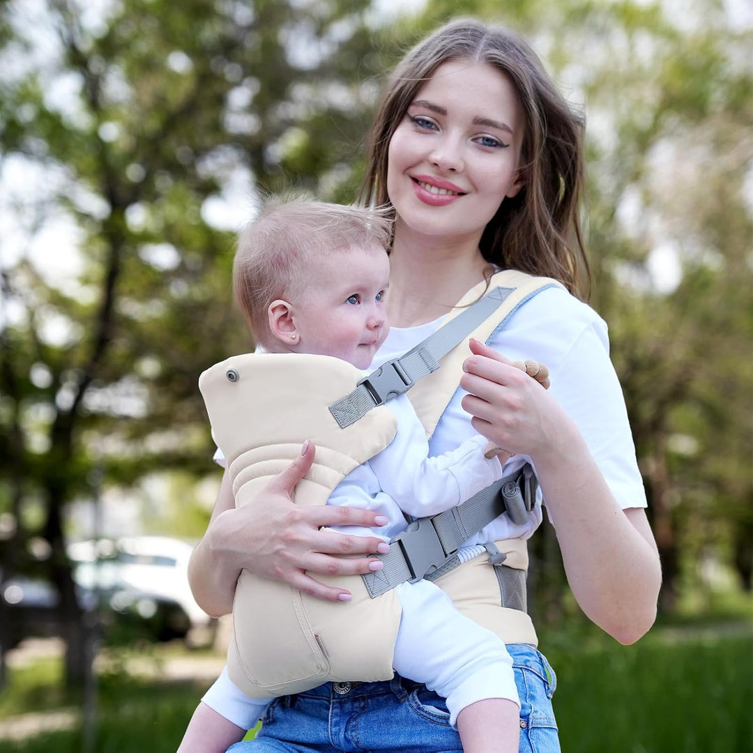 GAGAKU Babytrage Neugeborenes bis Kleinkind, Ergonomische Baby Tragegurt mit Hüftsitz für 4-36 Monat