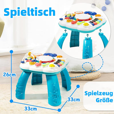 Fajiabao Baby Spielzeug Ab 1 Jahr - 6 in 1 Spieltisch Spielzeug Kinderspielzeug ab 1 2 Jahre 9 Monat