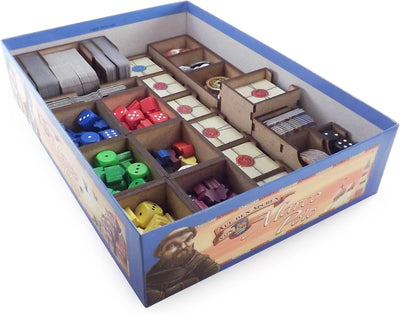 The Game Doctors Brettspiel Organizer kompatibel mit Auf den Spuren von Marco Polo und Erweiterungen