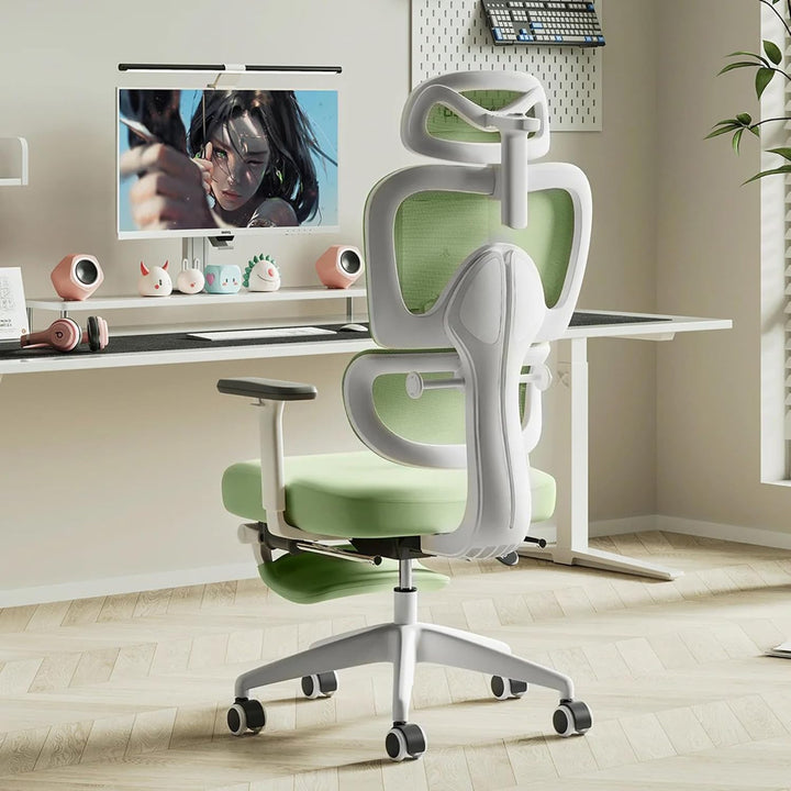 MUSSO E600SE Ergonomischer Bürostuhl, 3-stufig verstellbare Lendenwirbelsäule 3D-verstellbare Armleh