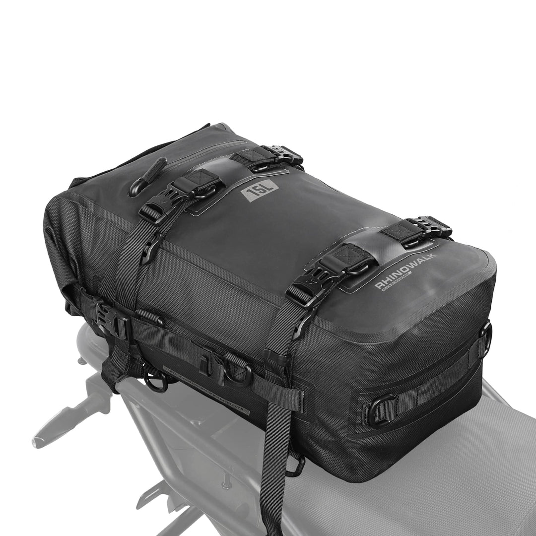 Rhinowalk Motorrad Sitztasche 8/15/30L Wasserdicht Motorradtasche Satteltaschen Gepäckträgertaschen