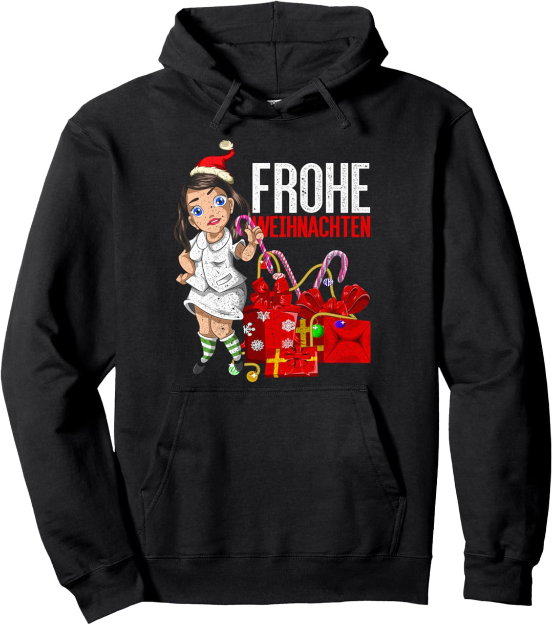 Mädchen Pajama Party Frohe Weihnachten Krankenschwester Pullover Hoodie