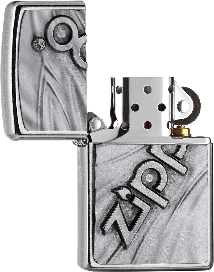 Zippo 2006883 The Logo 2020 Feuerzeug, Messing, Individual Design, Original Pocketsize Original Pock