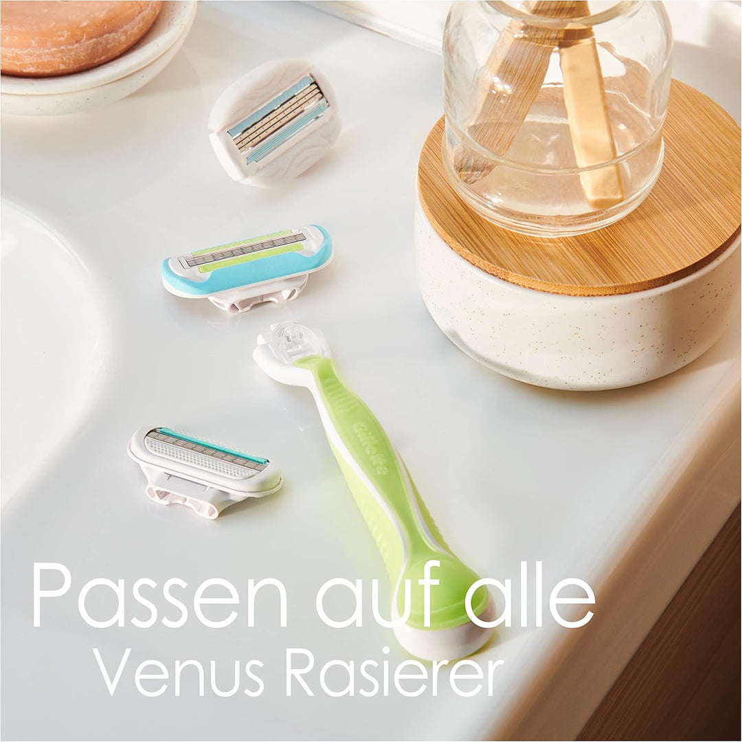 Gillette Venus Extra Smooth Rasierklingen Damen, 4 Ersatzklingen für Damenrasierer mit 5-fach Klinge