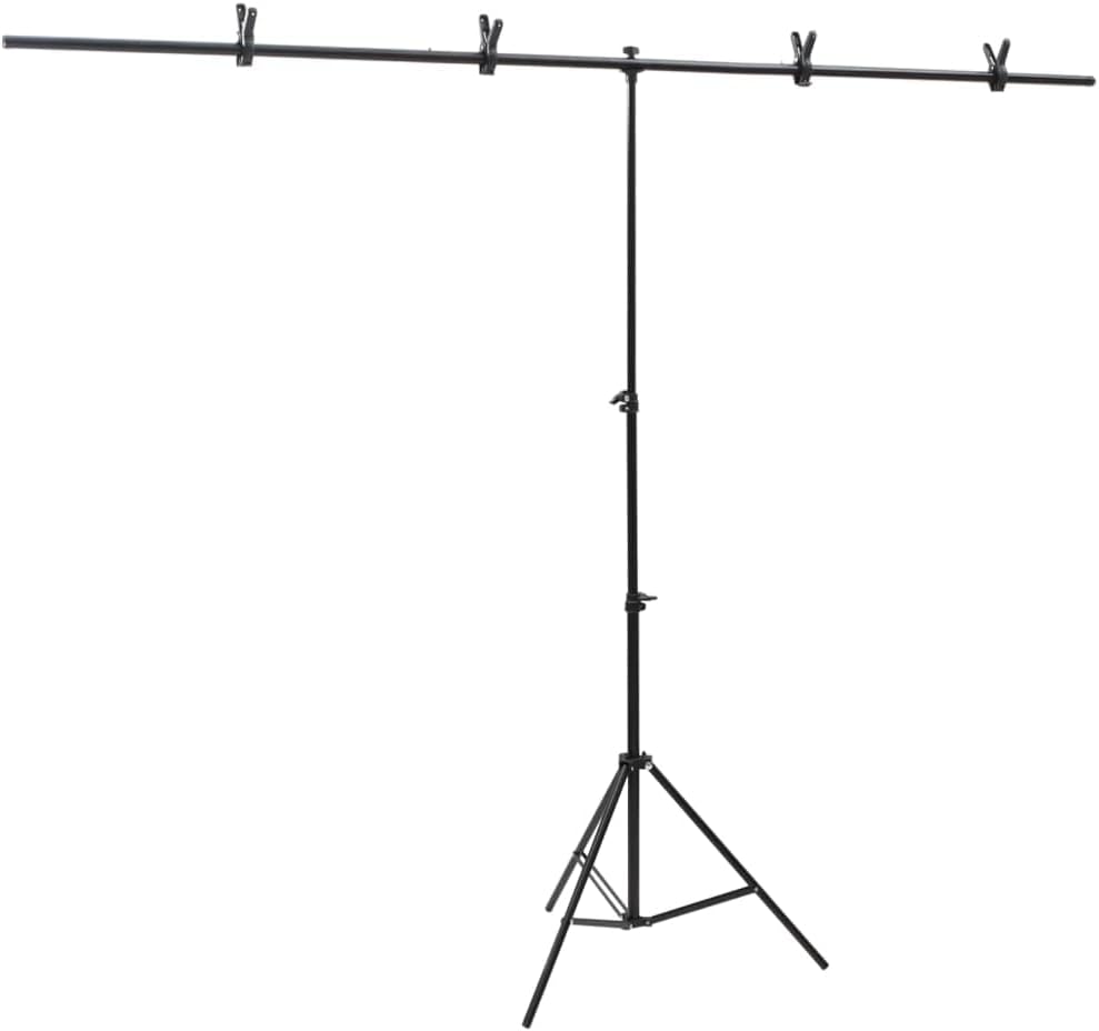 Fotostudio-Set mit Leuchten, Hintergrund, Reflektor, 5500 Kelvin Tageslichtlampen, verstellbarem Hin