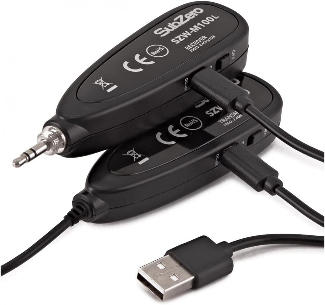 SUBZERO Mini-Digitales drahtloses Lavalier-Mikrofonsystem 2,4Ghz