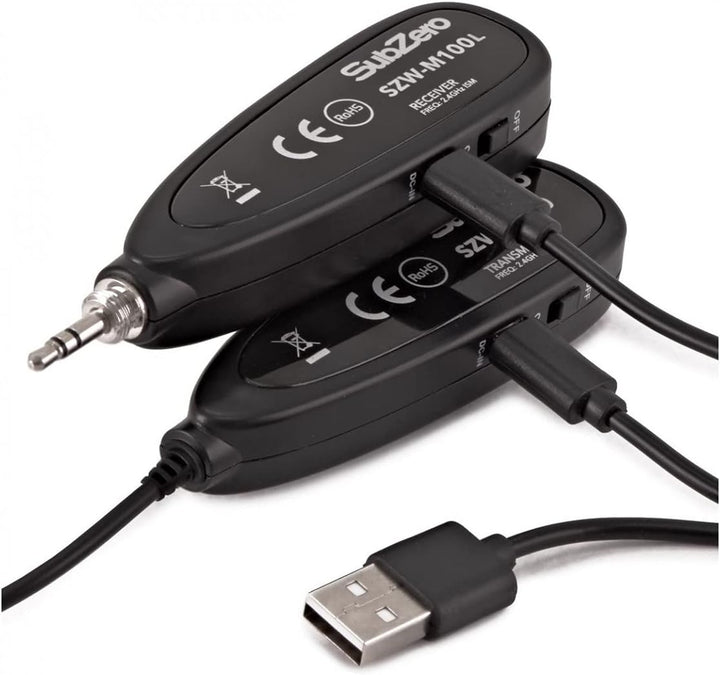 SUBZERO Mini-Digitales drahtloses Lavalier-Mikrofonsystem 2,4Ghz
