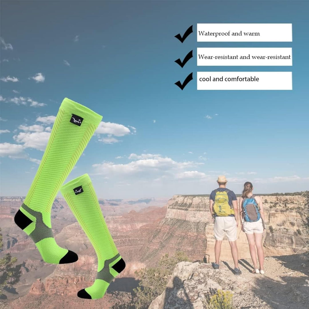 OTTERSHELL Wasserdichte Socken Unisex – Kniehohe Merinowolle-Socken für Outdoor, Laufen, Radfahren &amp;