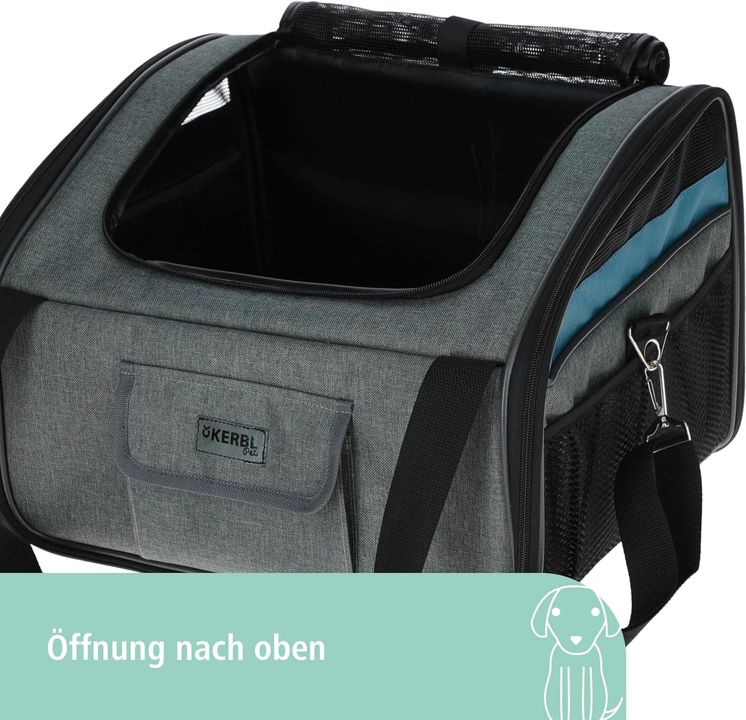 Autositztasche Vacation 44x35x30cm, grau/blau