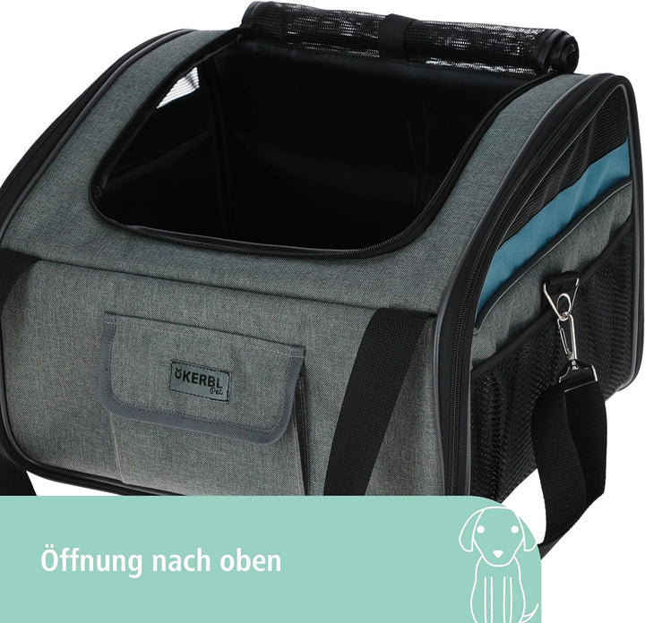 Autositztasche Vacation 44x35x30cm, grau/blau