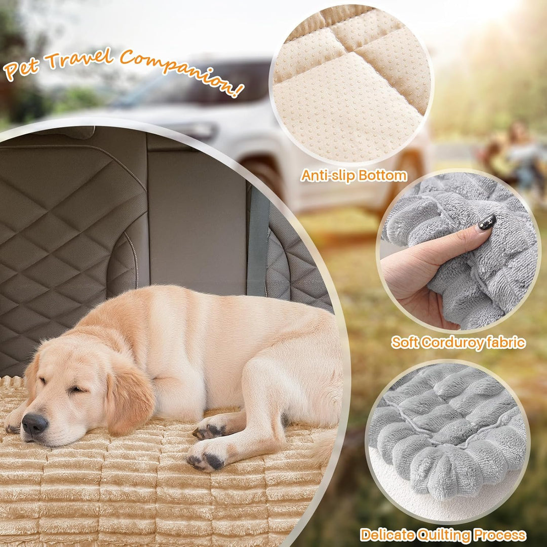 Rücksitzbezug für Hunde, Hundebett-Matte, weich, rutschfest, für Rücksitz und Hund, verdickt, Cordsa