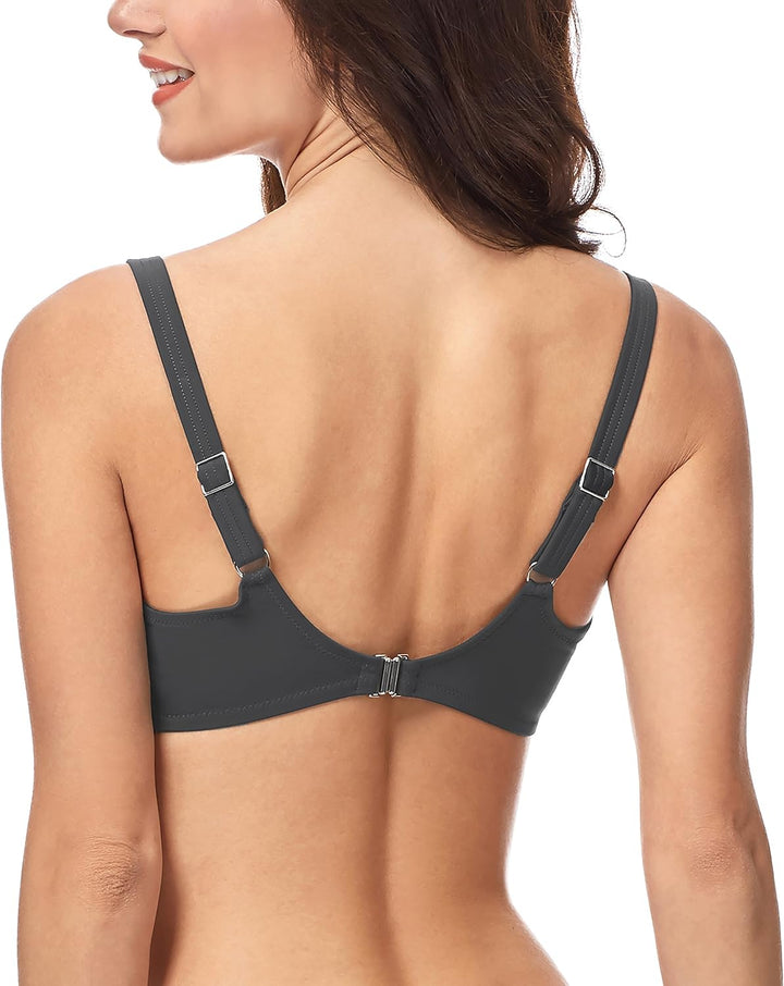Merry Style Damen Bikini Oberteil CD 80C Graphite (9154), 80C Graphite (9154)