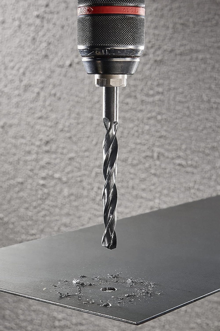wolfcraft Metallbohrer HSS rollgewalzt, Ø 12 mm I 7518010 I Für Bohrungen in Metall Ø 12,0 mm, Ø 12,
