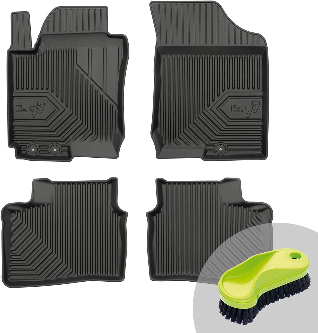 FROGUM No.77 Gummimatten Ganzjahresset von Auto Fussmatten Autofussmatten für Hyundai i30 I 2007-201