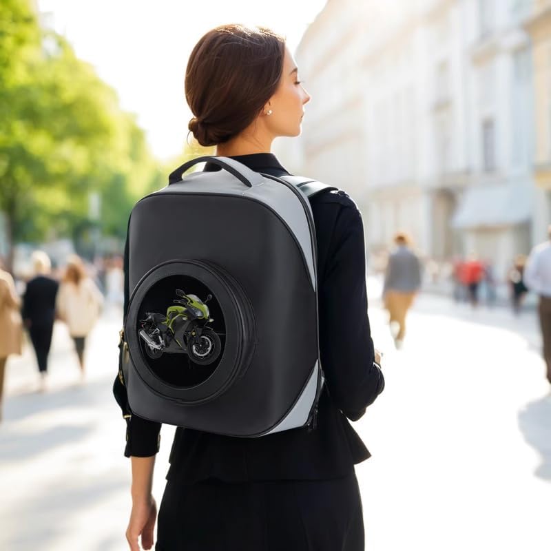 Missyou 3D Hologram Fan Backpack,20CM 3D Hologram Projector Advertising Display with Cover, 700 Vide