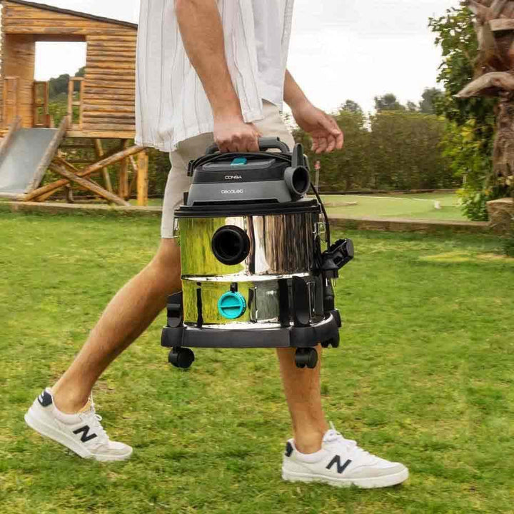 Cecotec Nass- und Trockensauger 20 L Conga Rockstar Wet & Dry Steel MAX. 1400 W, 22 kPa, Entleerungs