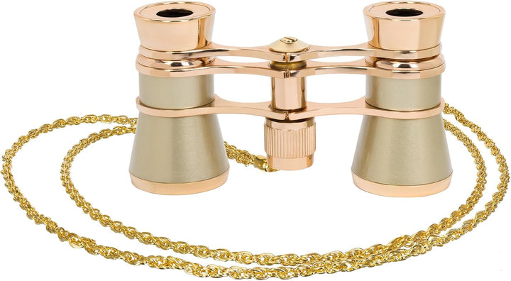 Levenhuk Broadway 325B Opernglas (Goldfarbiges Theaterfernglas mit Kette) GOLD, mit Kette, kein Lich