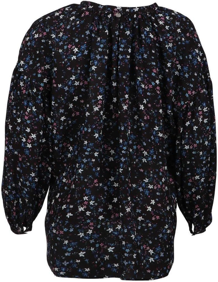 Replay Damen Bluse XS 010 Black/Cyclamen/Blue/Azure, XS 010 Black/Cyclamen/Blue/Azure