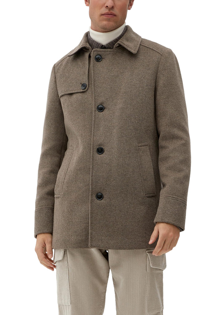 s.Oliver Herren Wollmischungs-Mantel 54 Braun, 54 Braun