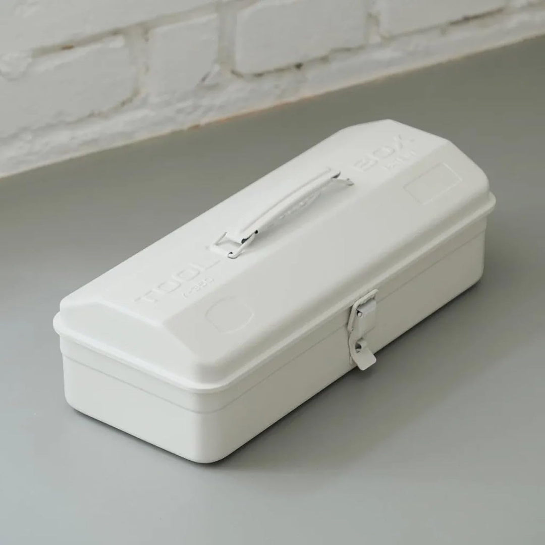 Toyo Steel Werkzeugkoffer Camber-top aus Stahl in der Farbe Weiss, 37,3x16,4x12,4 cm, Y-350-WH 37,3x