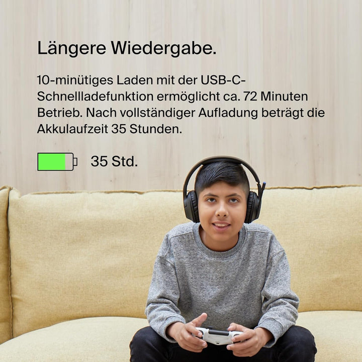 Belkin SoundForm Inspire kabelloser Over-Ear-Kopfhörer für Kinder, On-Ear-Kopfhörer für Mädchen und