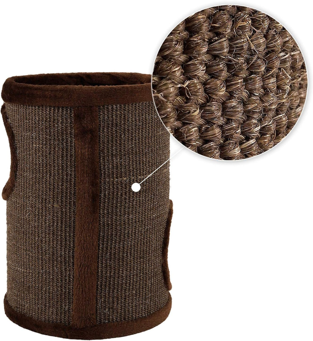 lionto Kratztonne aus Sisal mit Plateau und Spielball Kratzturm, Höhe 50 cm braun Braun 50 cm Höhe,