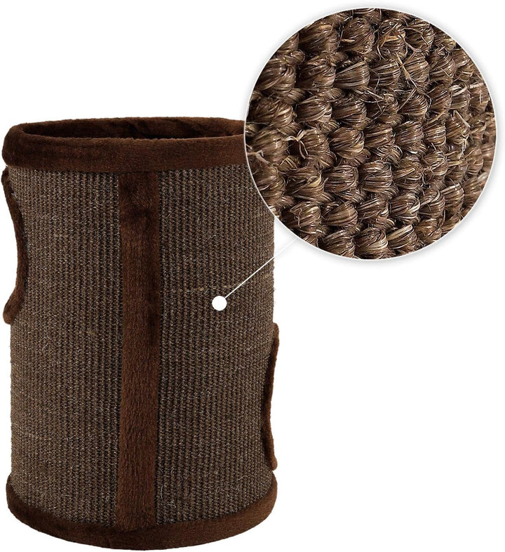 lionto Kratztonne aus Sisal mit Plateau und Spielball Kratzturm, Höhe 50 cm braun Braun 50 cm Höhe,