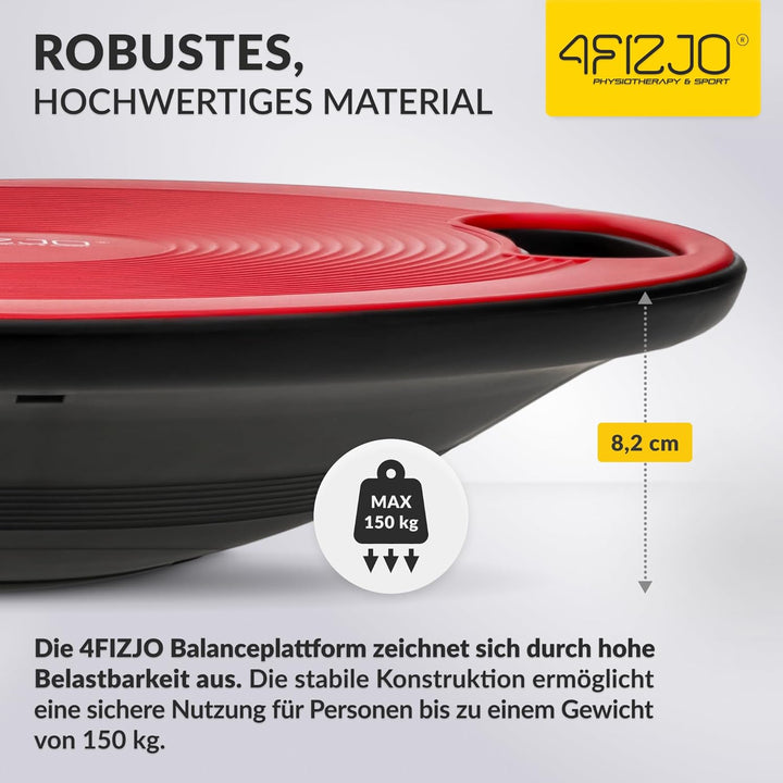 Balance Board 40cm, Wackelbrett mit Griffen, Gleichgewichtsboard, Therapiekreisel Physiotherapie, fü