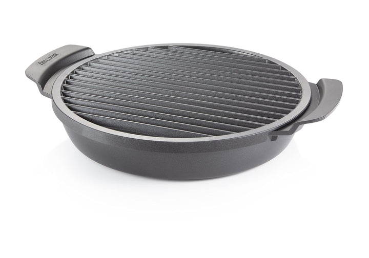 Tescoma Rauchfreie Grillpfanne PREMIUM für Gasherde I Power-Grill PARTY TIME I Gesundes Kochen, Anti