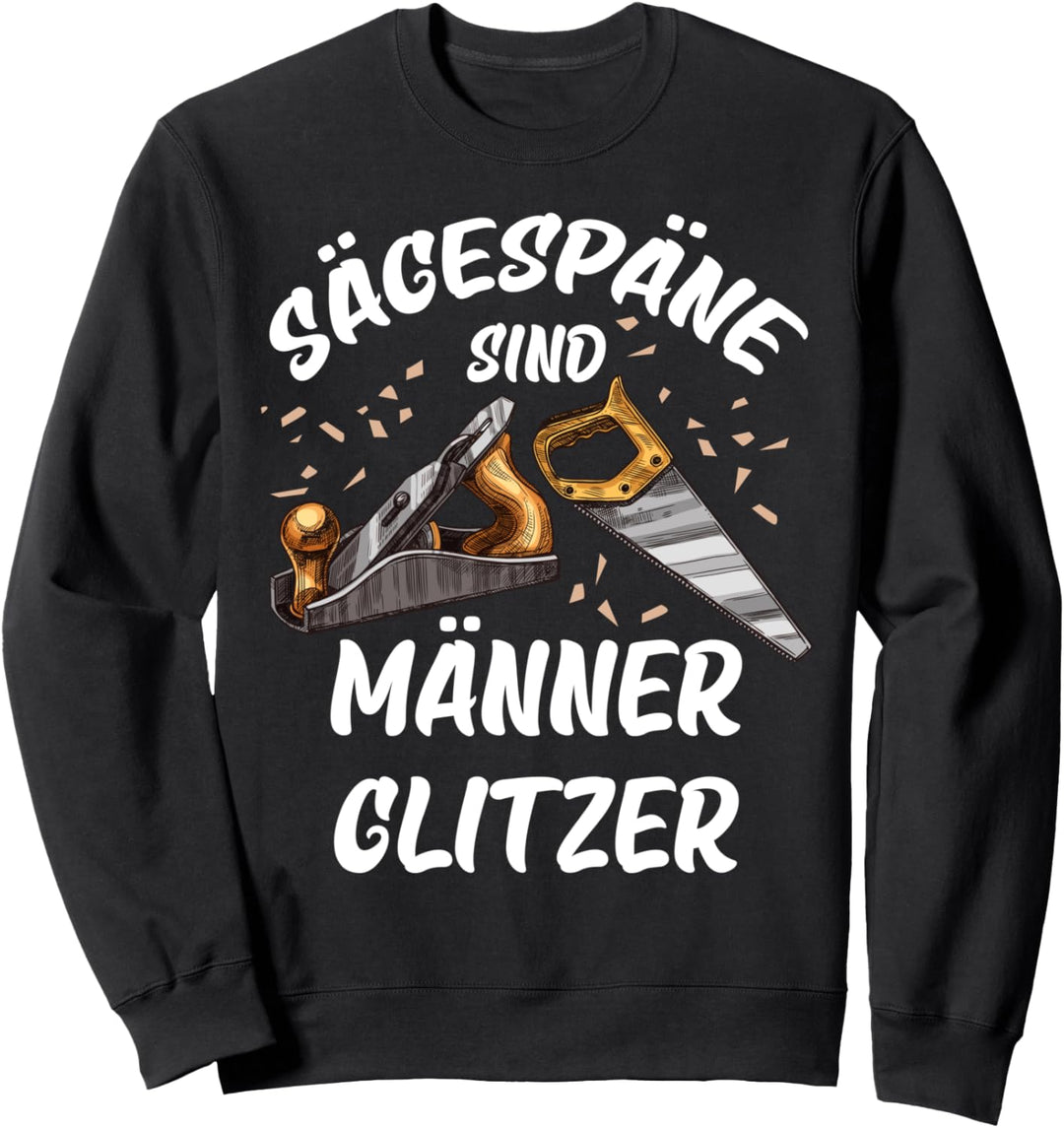 Sägespäne sind Männer glitzer Sweatshirt