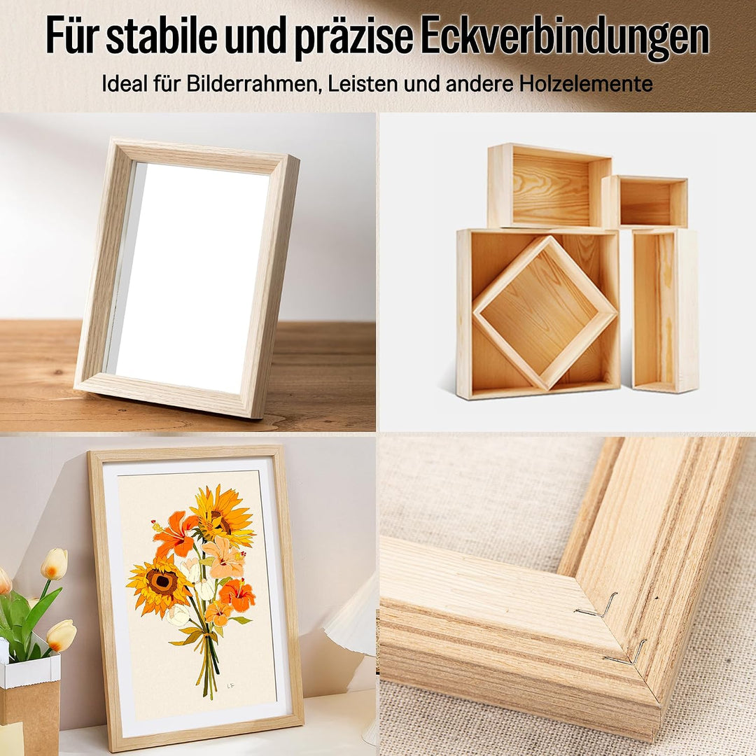 meite V-Nägel Typ 10,3 mm für Hartholz, 7 mm Länge V-Nägel für Bilderrahmen-Verbinder V1015B, Druckl