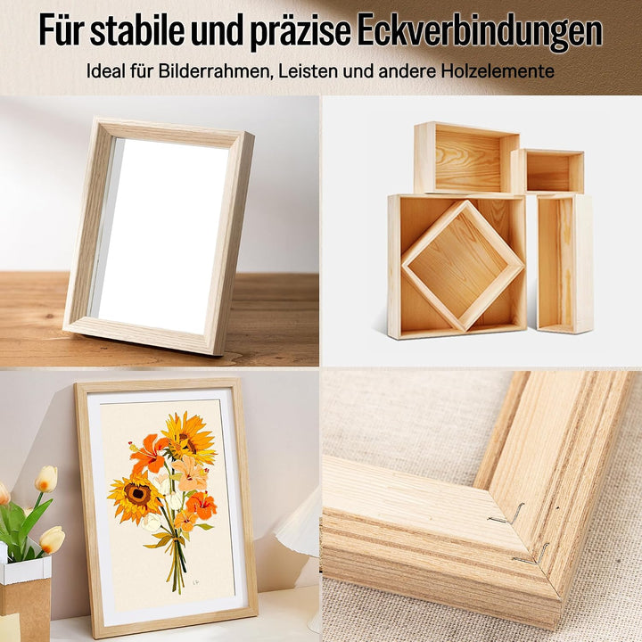 meite V-Nägel Typ 10,3 mm für Hartholz, 7 mm Länge V-Nägel für Bilderrahmen-Verbinder V1015B, Druckl