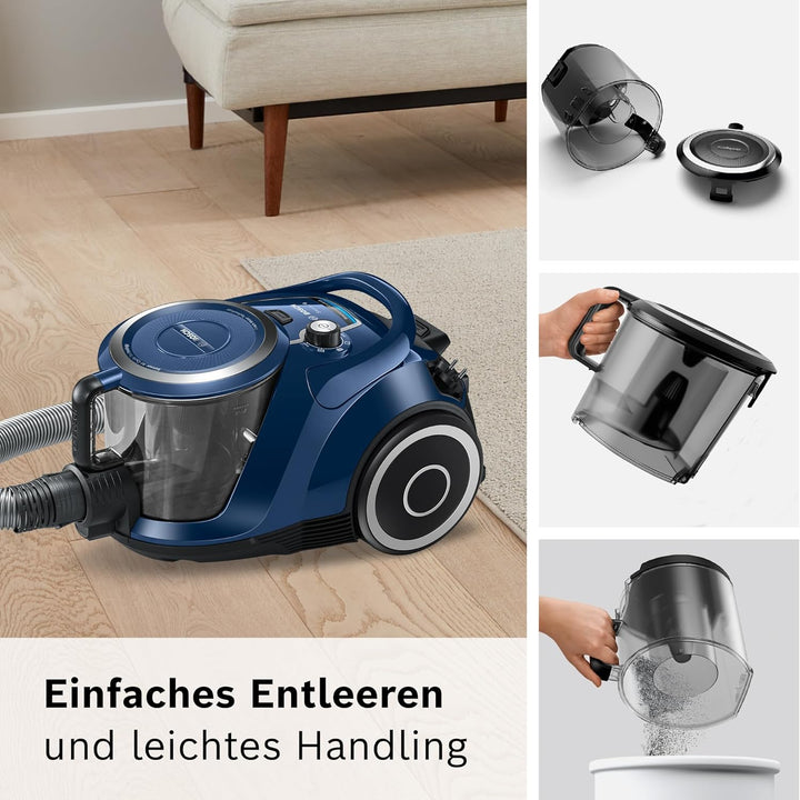 Bosch Staubsauger beutellos Serie 6 BGC41X36, Bodenstaubsauger, ideal für Allergiker, Hygiene-Filter